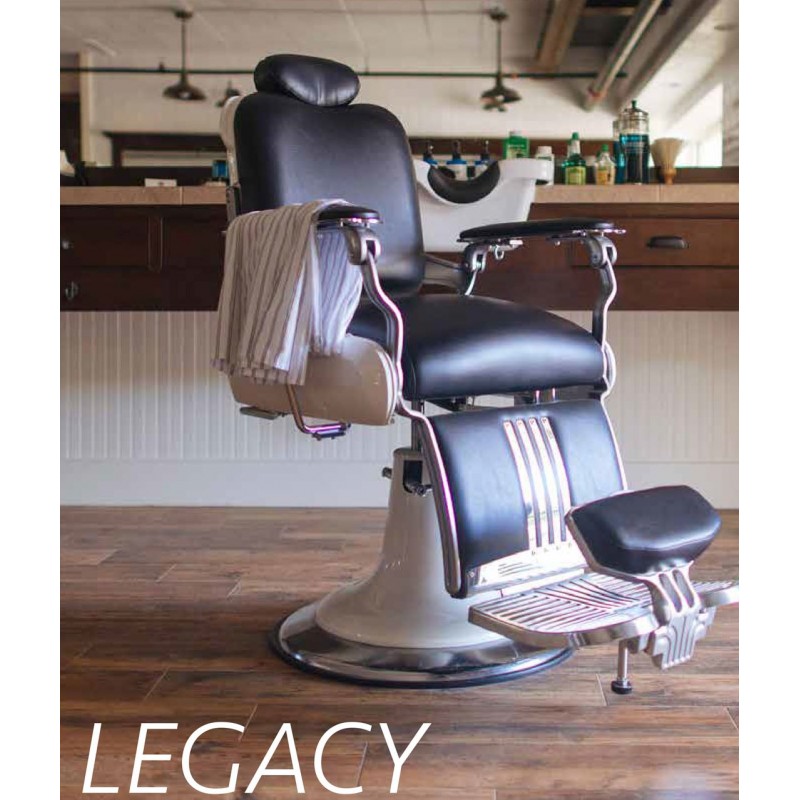 Takara Belmont Legacy 90 is BB 0090 Classic Barber Chair With White Barber Base