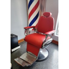 Showroom Model Jaguar Barber Chair Red 