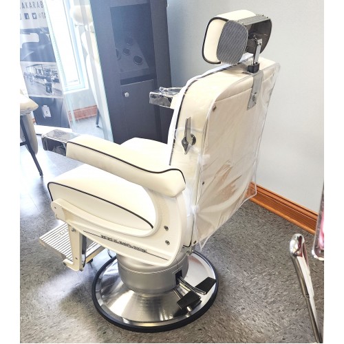 Showroom Model Elegance Elite White Barber Chair BB-225WHT Takara Belmont