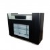 Italica 3320 Black Large Reception Desk With Display