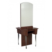 CLEARANCE Showroom Brandi Styling Island From Belvedere Includes Mirrors and Glass Shelves