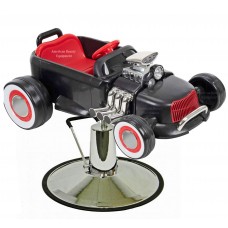 NEW! Italica Black Kids Hot Rod Styling Chair Car For Kids Hair Cuts