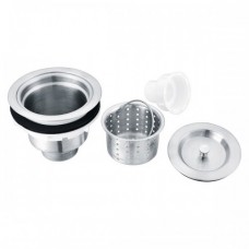 SSD Stainless Steel Strainer Basket Set Drain With Stainless Hair Cup Plus Tight Cap