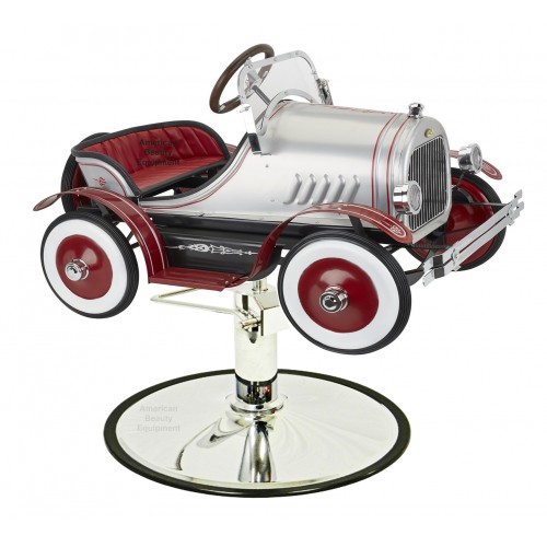Old Fashioned Silver Metal Roadster Styling Chair