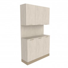 Collins E1104P-48 Inch Shampoo Backbar Storage Unit Toe Kick