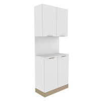 Collins E1104P-32 Nico Shampoo Backbar Storage Unit With Toe Kick