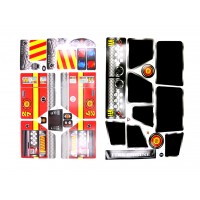 Kids 2 Seat Fire Engine Sticker Set 2 Pages