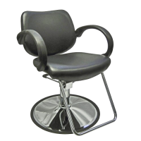 Italica 6651 Davy Styling Chair Hard Rubber Armrests With Base Choice