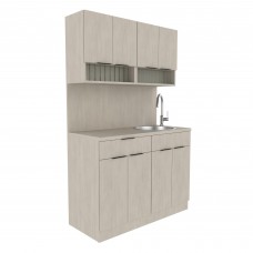Collins E1135-48 Inch Hair Color Dispensary Set Stainless Sink