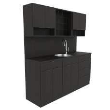 Collins E1137-72 Inch Large Color Dispensary Set With Stainless Steel Sink