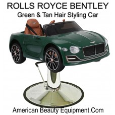 Green & Tan Rolls Royce Kids Styling Chair Car