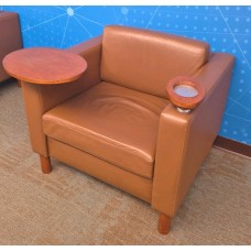 2- Custom USA Made Reception Sofa With Cup Holders