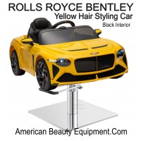 Yellow Rolls Royce Kids Styling Chair Car