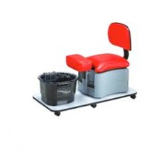 Pibbs 2036 Pedicure Ride On Trolley With Backrest & Footbath Optional