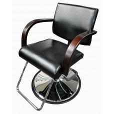 Italica 6366DW Katy Styling Chair Dark Wood Arms Your Choice Styling Chair Base