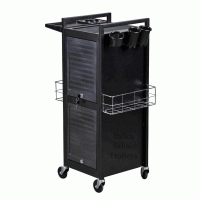 Italica 401 Locking Steel Frame Hair Salon Trolley With Tool Holders