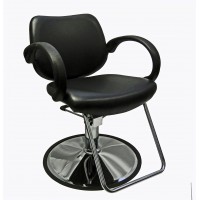 Italica 6651 Davy Styling Chair Hard Rubber Armrests With Base Choice