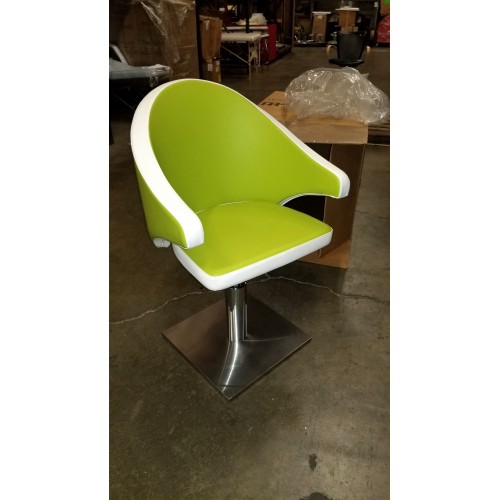 CLEARANCE Ceriotti Styling Chair Lime Green New Boxed With Italian Square Base
