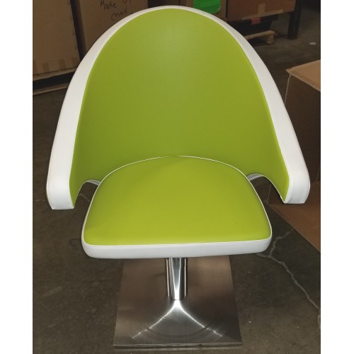 CLEARANCE Ceriotti Styling Chair Lime Green New Boxed With Italian Square Base
