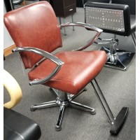 Leather Color Brown Vinyl Chromius 6265 Special Order Styling Chairs