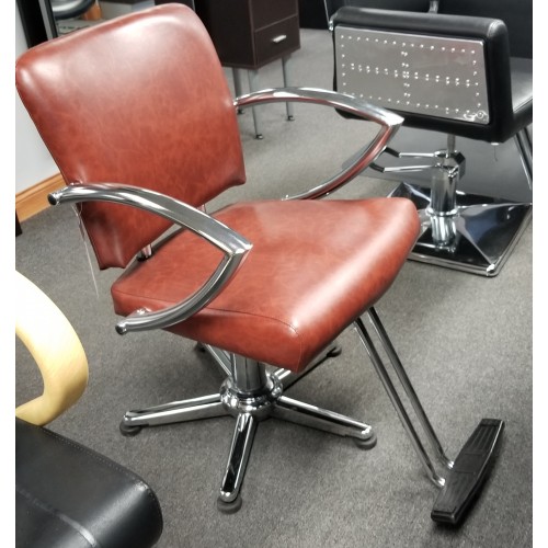 Leather Color Brown Vinyl Chromius 6265 Special Order Styling Chairs