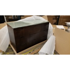 Retail Products Cabinet With Storage Dark Cocoa 48" Wide