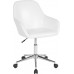 8012 Manicure or Desk Mid-Back Chair in Black Or White Leather