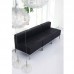 Italica Middle Reception Area Single Seat Sectional Sofa Black