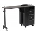 2714 Portable Exceptional Quality Hideaway Manicure Table Black