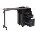 2714 Portable Exceptional Quality Hideaway Manicure Table Black