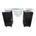 Glass Top H2031 Manicure Table Black Cabinets In Stock Ships Fast