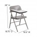 Italica 309 Premium Steel Folding Chair with Right Handed Tablet Arm