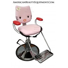 Pink Kitty 2 Hot Pink Hair Styling Chair For Kids Hair Cuts