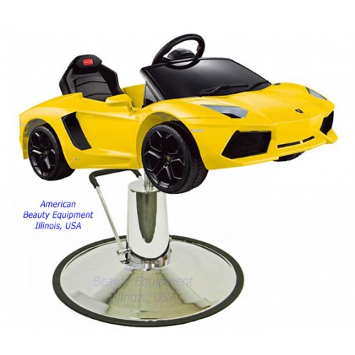 Yellow Lamborghini Kids Styling Chair Sports Car