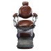Italica 31915 Old Fashioned Brown Barber Chair With Barber Base