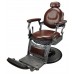 Italica 31915 Old Fashioned Brown Barber Chair With Barber Base