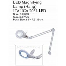 206L LED Magnifying Lamp Five Diopter New From ITALICA 