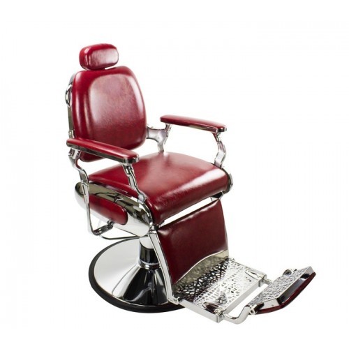 Italica 31909 Crimson Red Barber Chair Black Base Great Deals
