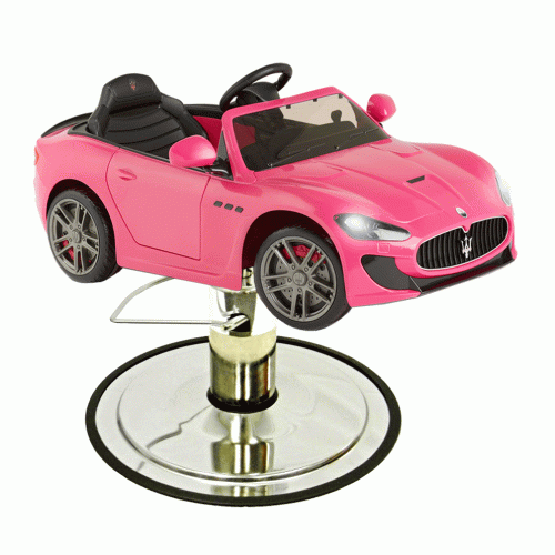 Pink Maserati Kids Hair Styling Car For Kids Hair Salons from American Beauty Equipment