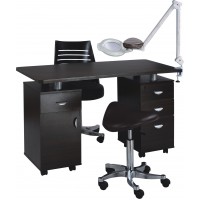 2022 Black Top Manicure Table Laminated Top
