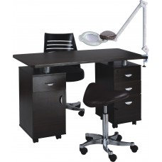 2022 Black Top Manicure Table Laminated Top