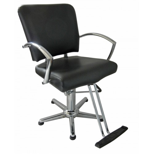 6267N Tiberius Wide Hair Styling Chair From Italica Choice Base Plus Footrest