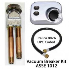 Italica 802A Kit Vacuum Breaker With Hose, Mounting Plate For Hair Salons and Barber Shops In Stock