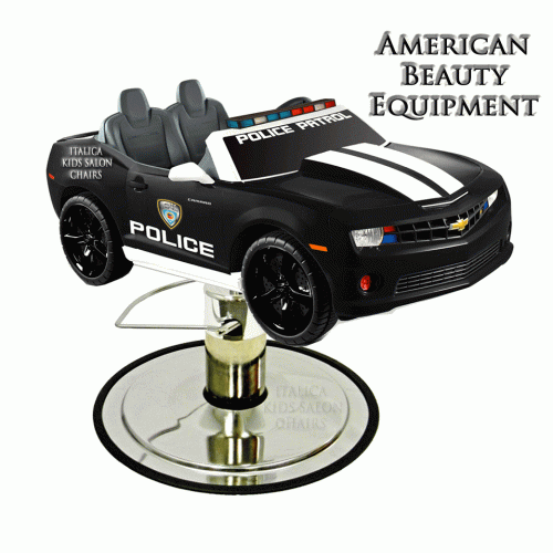 Police Camaro Styling Chair For Kids Hair Salons and Barber Shops