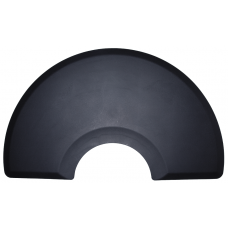 3 X 5 Comfort Craft 3/4" Thick Black Half Circle Anti Fatigue Salon Cutting Mat 3660SC
