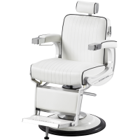 Takara Belmont Elite White Elegance Barber Chair BB-225WHT