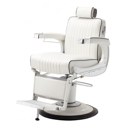 Takara Belmont Elite White Elegance Barber Chair BB-225WHT