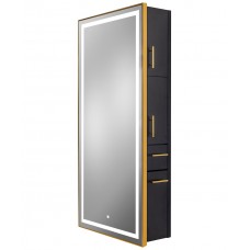 9220 Gold Frame LED Mirror Choose Laminate Color