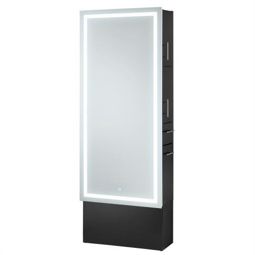 PIbbs 9110 Lumina Lighted Styling Station With Base Cabinet
