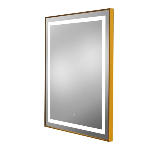 PIbbs 9550 Gold Frame Rectangle 30 X 36 LED Mirror